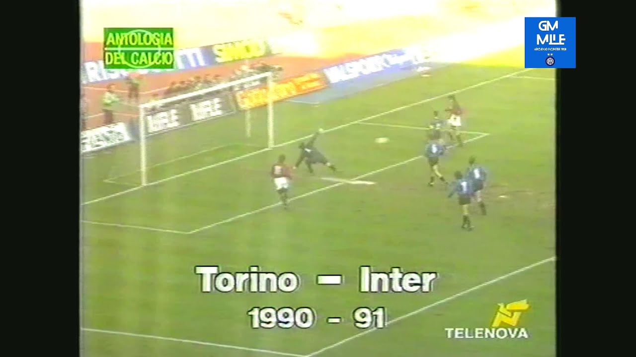 1990-91 (8' Rit Coppa Italia - 23-01-1991) Torino-INTER 1-0 [Lentini] HLTS Telenova