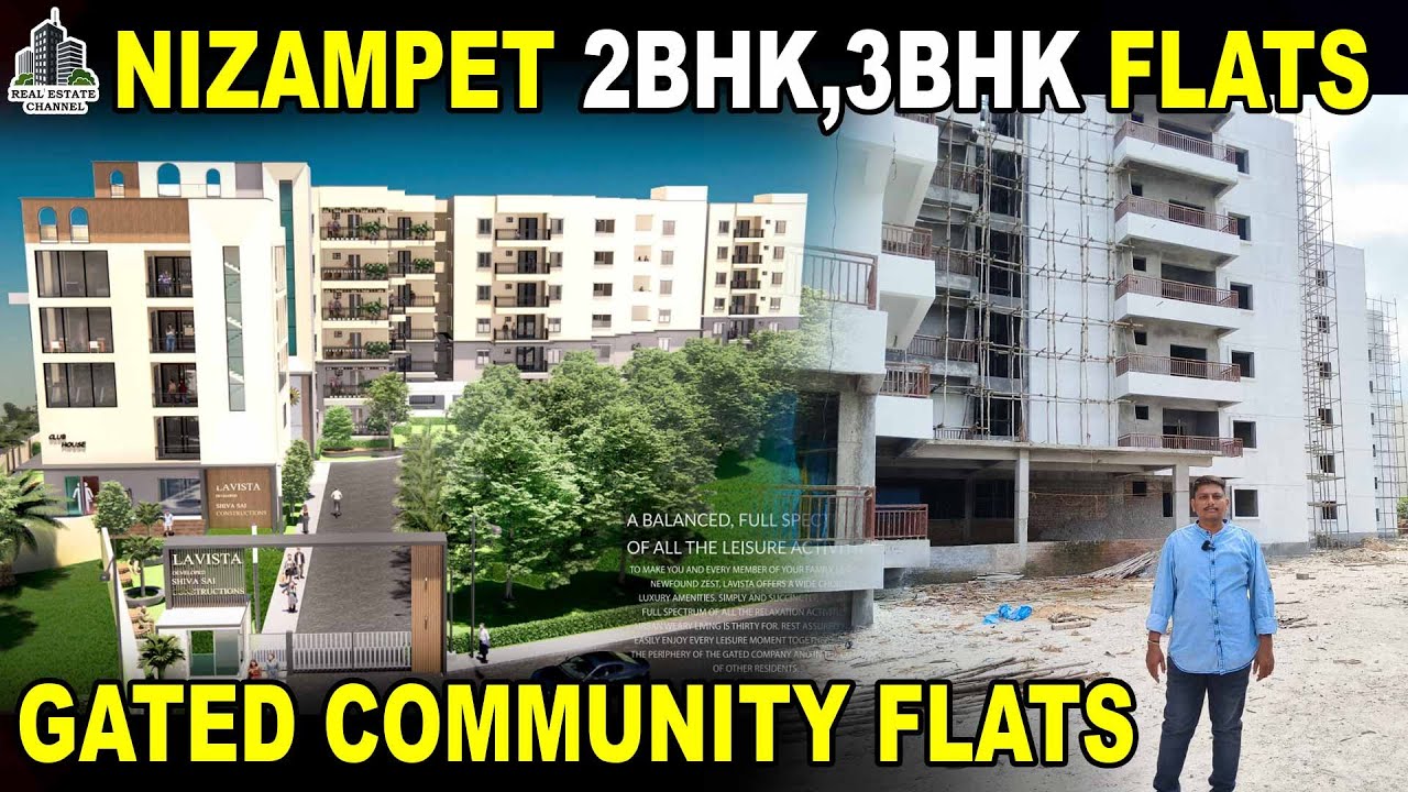 Nizampet 2bhk 3bhk Flats Sale | Lavista Gated Community #nizampet #2bhk #3bhk Pragathinagar