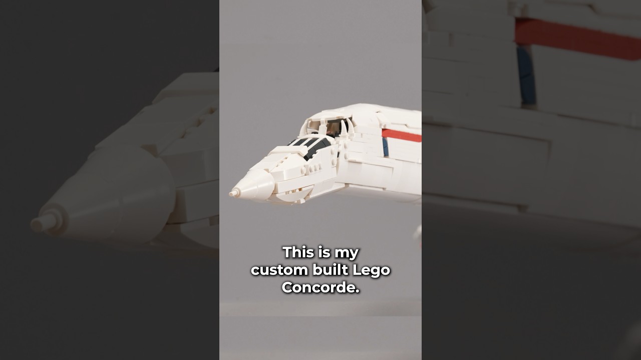 Моторизованный спусковой механизм и шасси #concorde #aviation #custom #lego #legobuild #moc #supe...