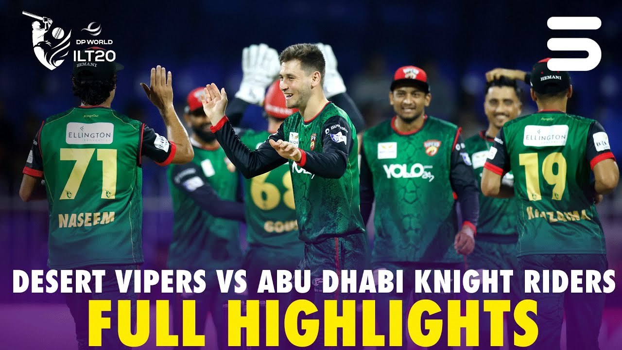 Full Highlights | Desert Vipers vs Abu Dhabi Knight Riders | Match 4 | DP World ILT20 | M3Y1U