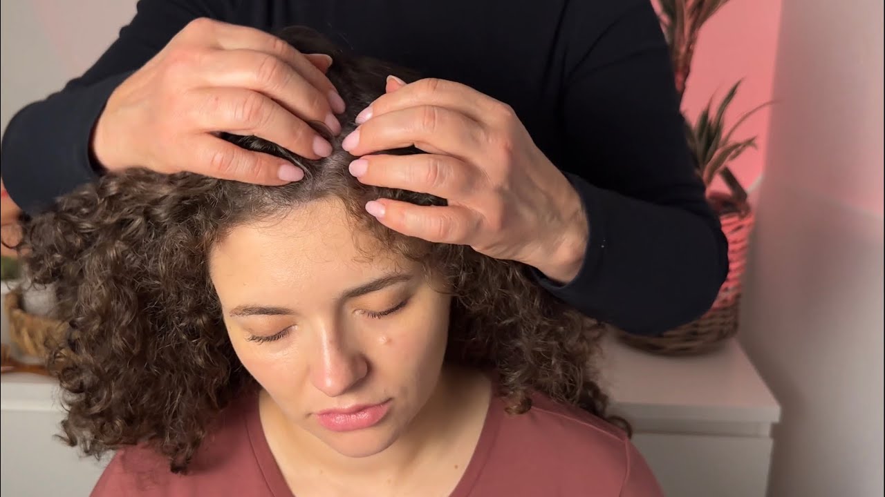 ASMR Gentle scalp Scratch and Hair Brushing for Deep Sleep and relaxation (No talking)