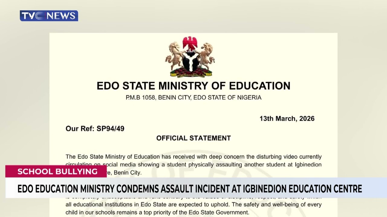 Министерство образования штата Эдо осудило инцидент с нападением в образовательном центре Игбинед...