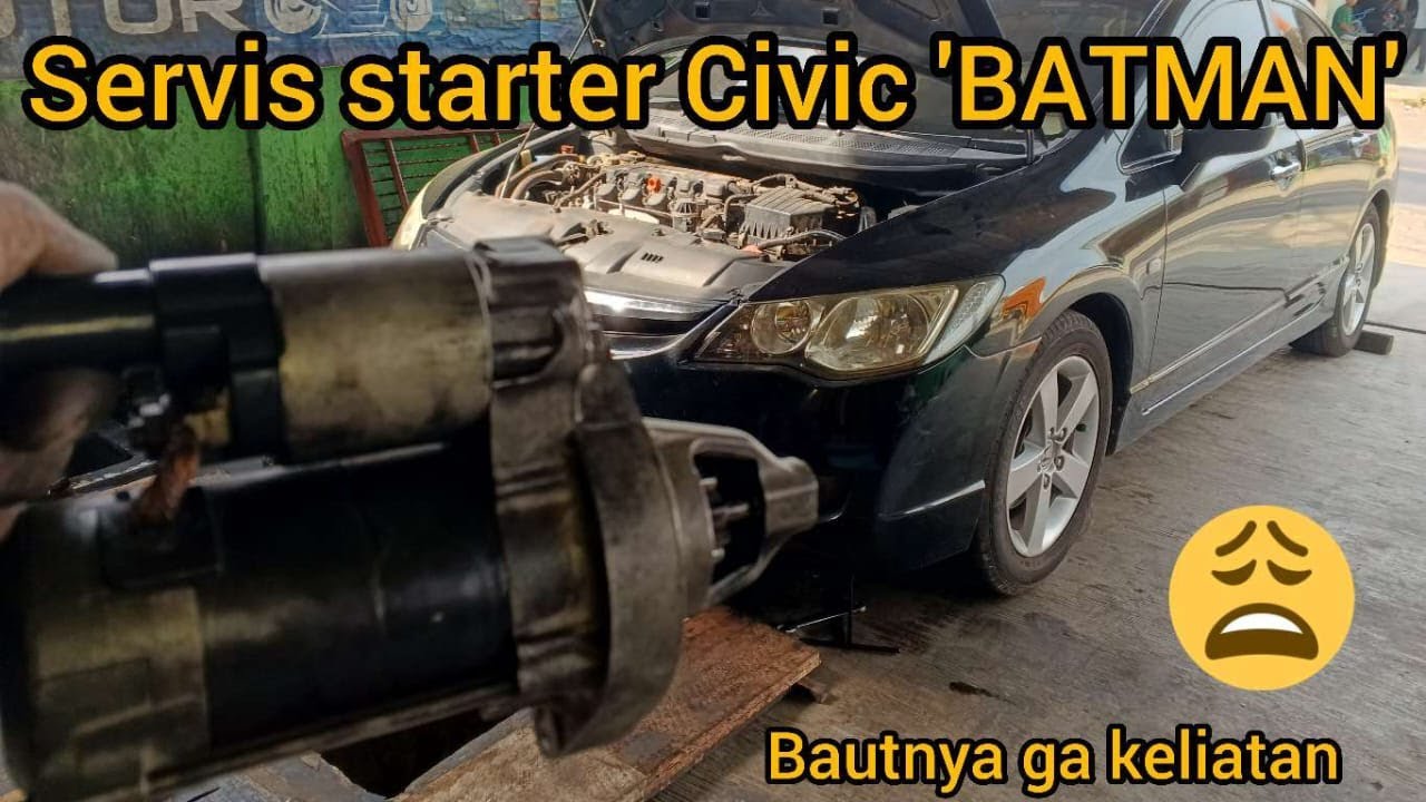 Как открыть стартер динамо Honda Civic 2007 - 2011 (Бэтмен) #hondacivicfd #hondacivic