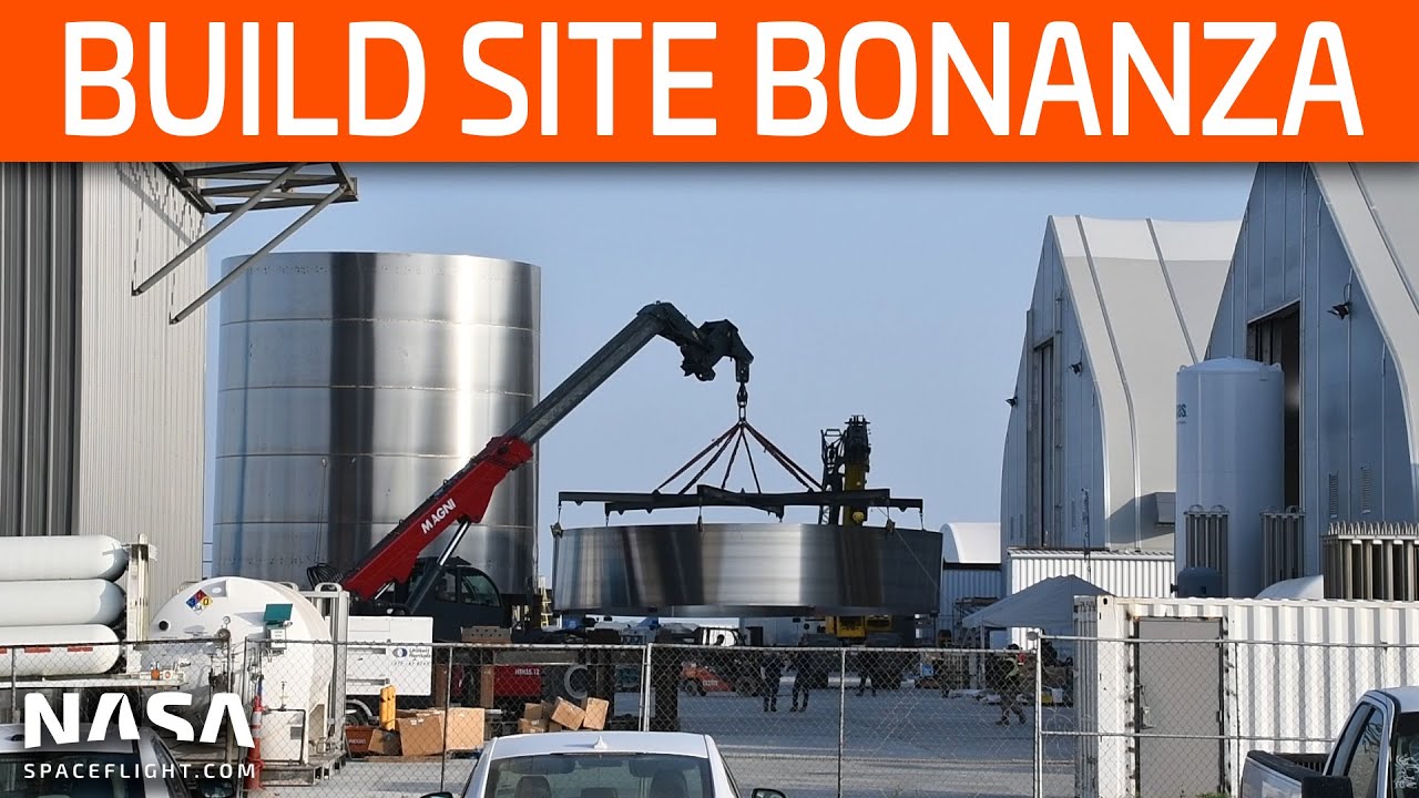 SpaceX Boca Chica - Build Site Bonanza - SN5 Nearly Ready