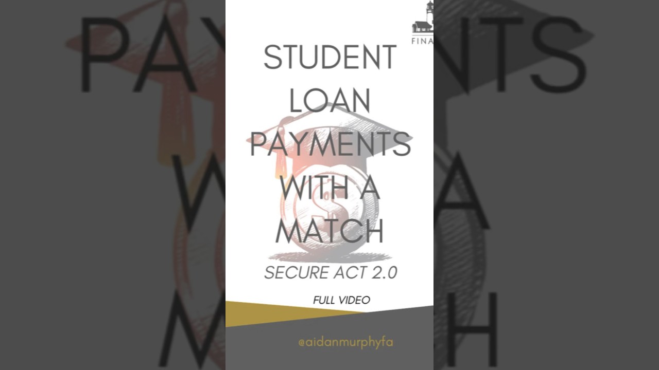 STUDENT LOAN PAYMENTS WITH A MATCH!? | #finance #debt #retirement #explore #money #wealth #mgmt