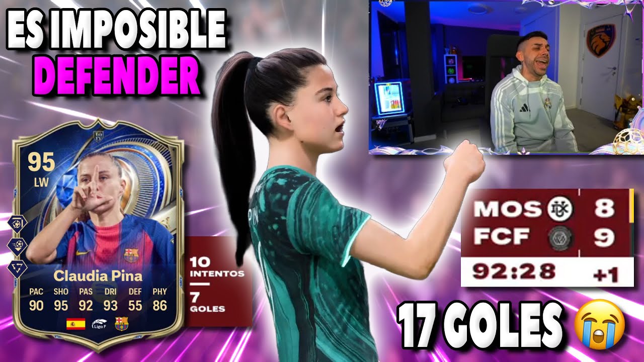 PIERDE 9-8 y le MARCAN 7 GOLES con CLAUDIA PINA TOTY | Lloros y Enfados FC 26