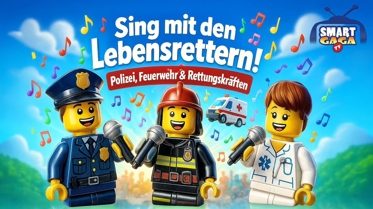 🎵 Best of Kinderlieder: Polizei 🚓, Feuerwehr 🚒 & Krankenwagen 🚑