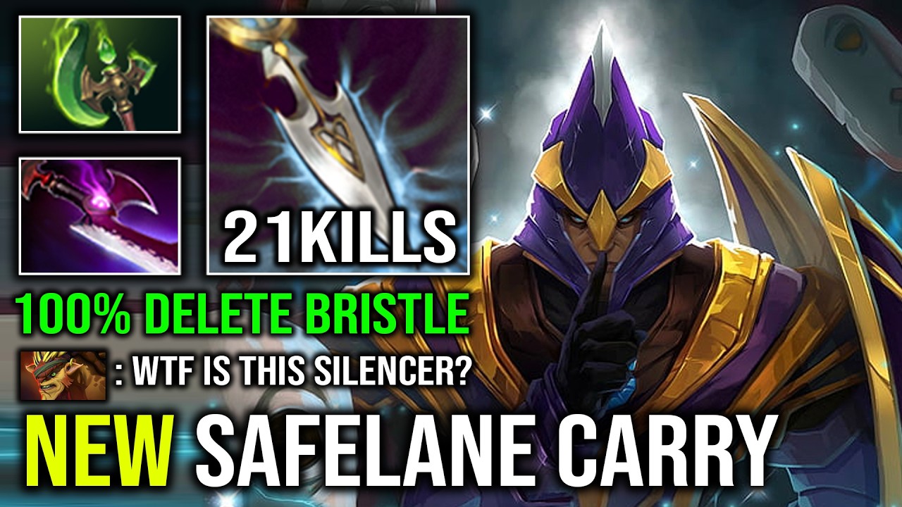 NEW Safelane Carry 100% Max INT Right Click Unlimited Glaives Silencer EZ Counter BB Dota 2