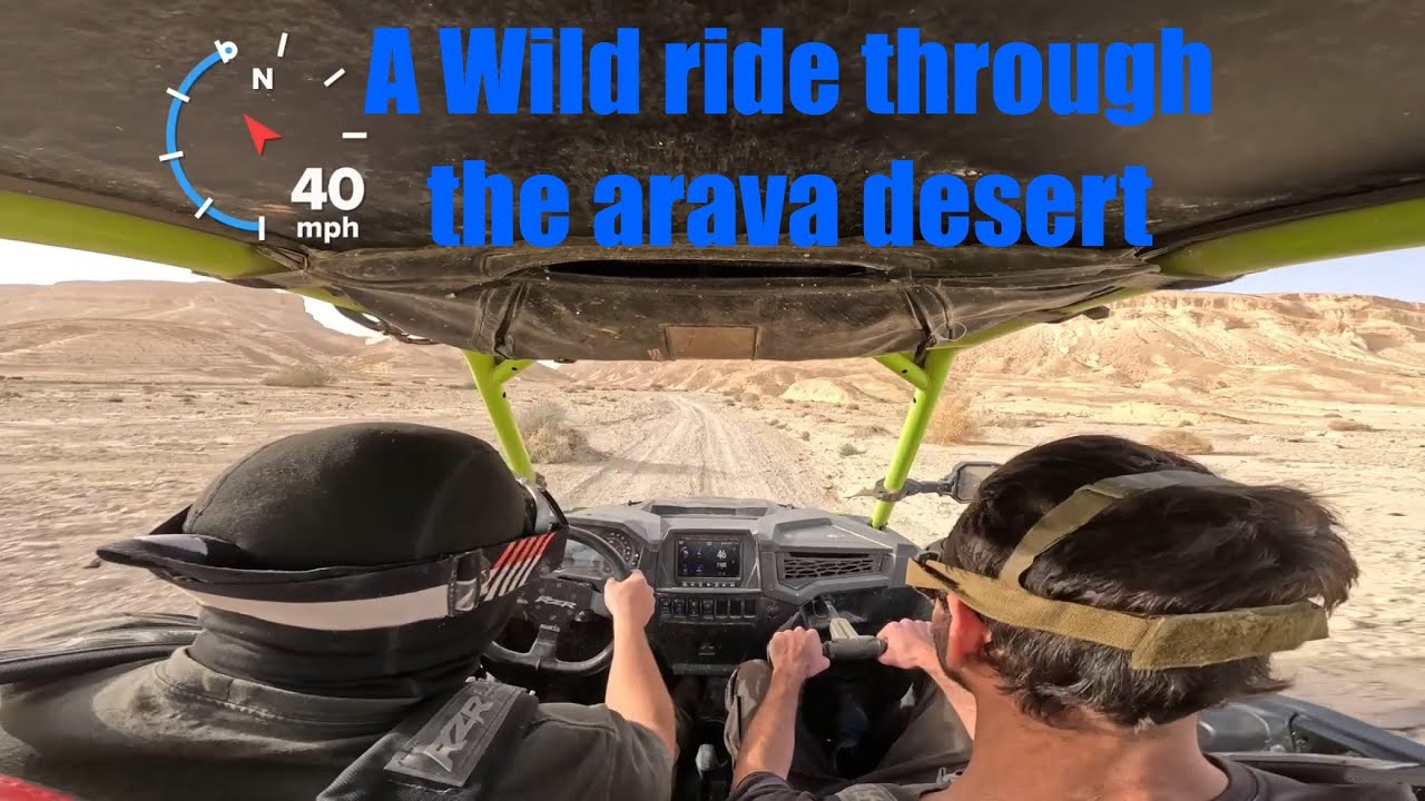 Polaris RZR Turbo S full throttle through the Arava desert (wadi ashosh) 