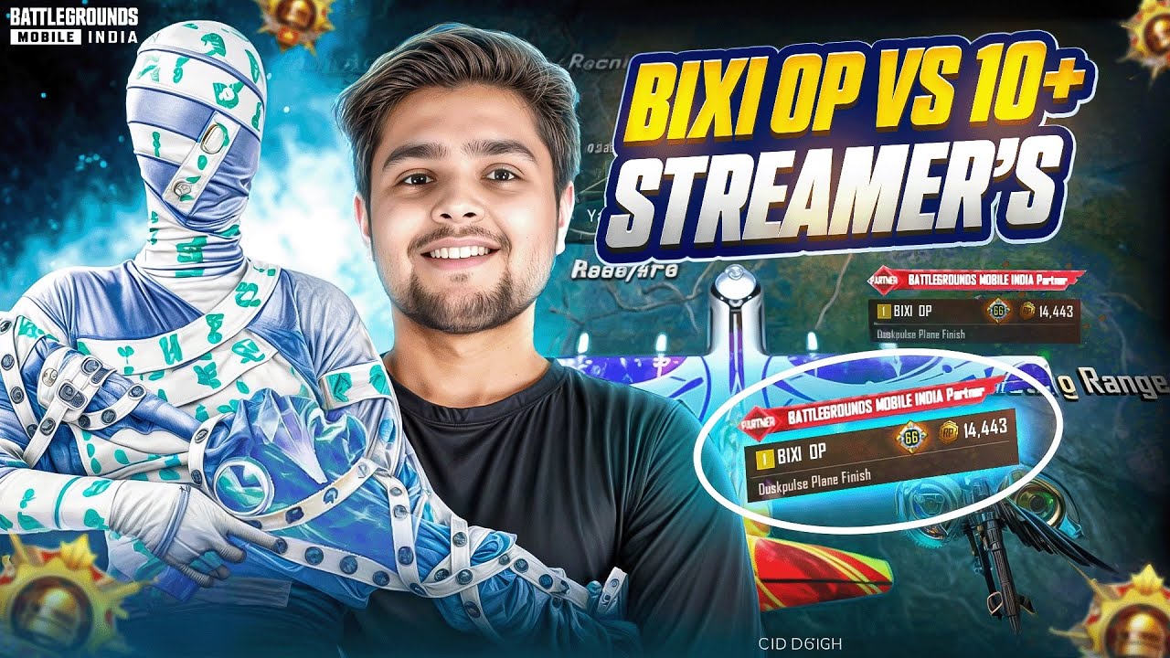 Bixi Op Vs 10+ Streamer’s💀| I Played As @Bixi OP For 24 Hour’s 🔥 | BGMI