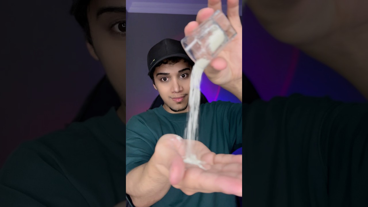 ✨ See how phosphorus powder glows in the dark