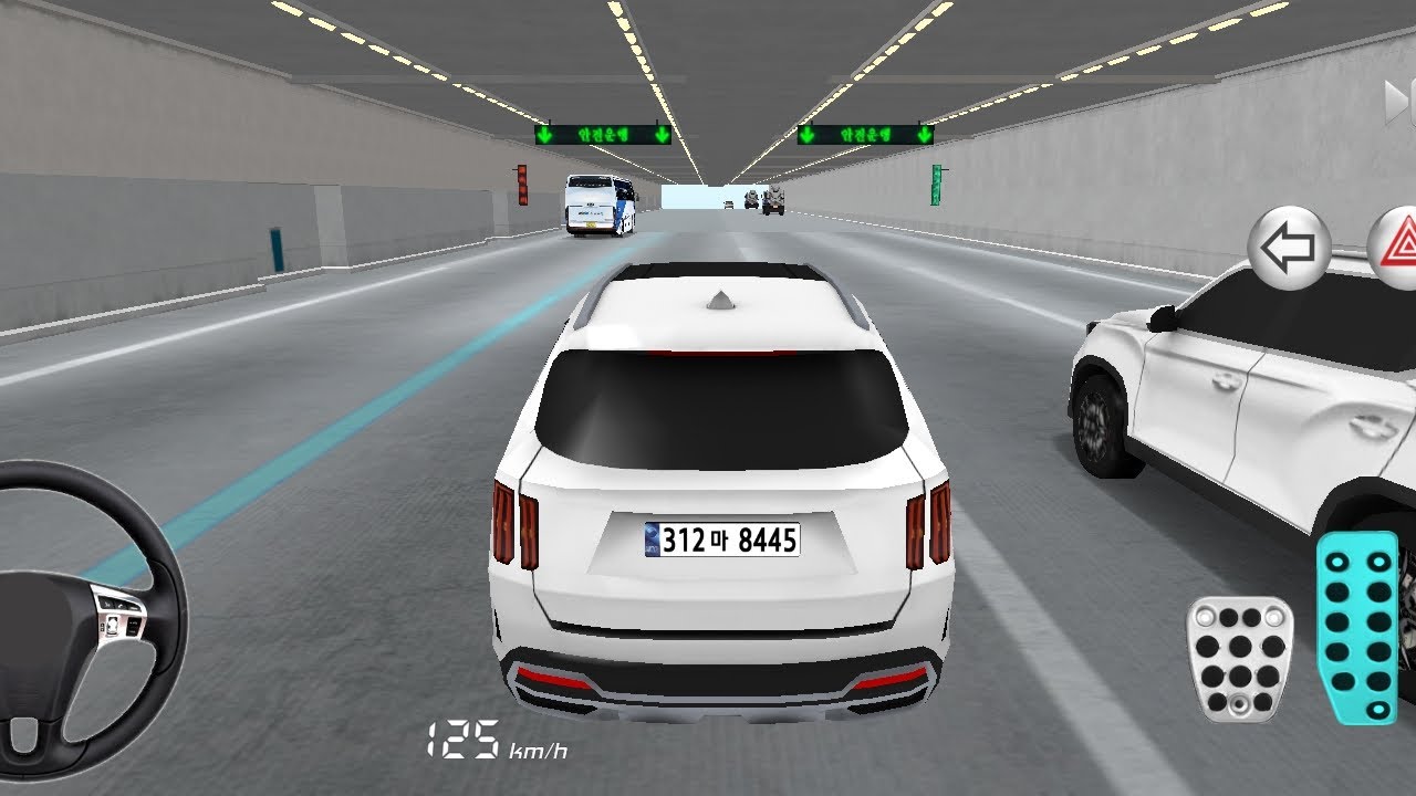 New white Gaji For Parking || 3d Driving Class android game play || Car Game video