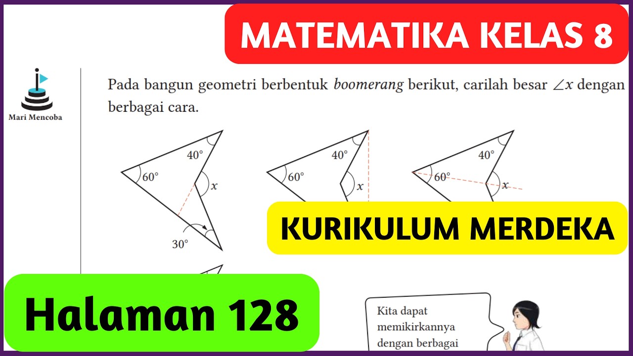 Matematika Kelas 8 Halaman 128 Bab 4 Menyelidiki Sifat-Sifat Bangun Geometri Kurikulum Merdeka