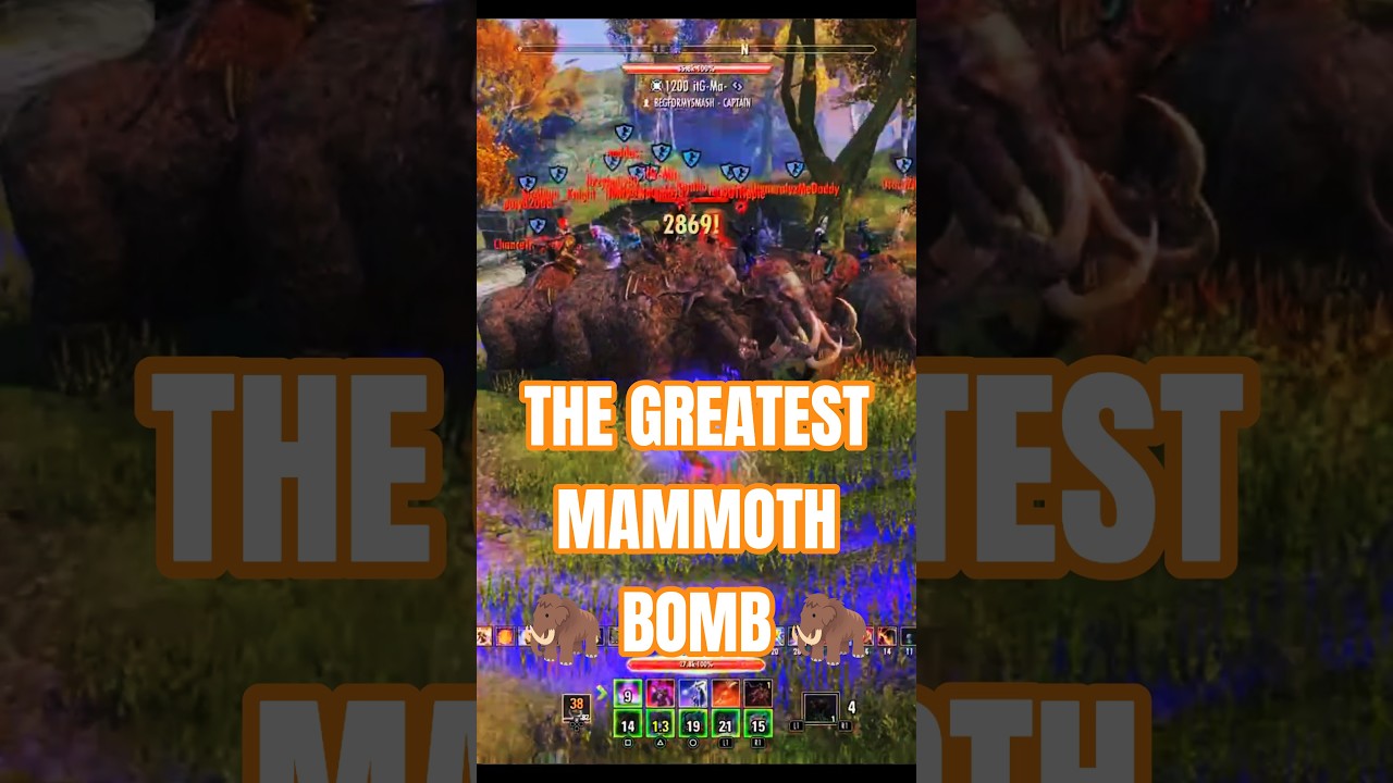 🦣 ESO- The Greatest MAMMOTH BOMB You'll Ever See #eso #esopvp