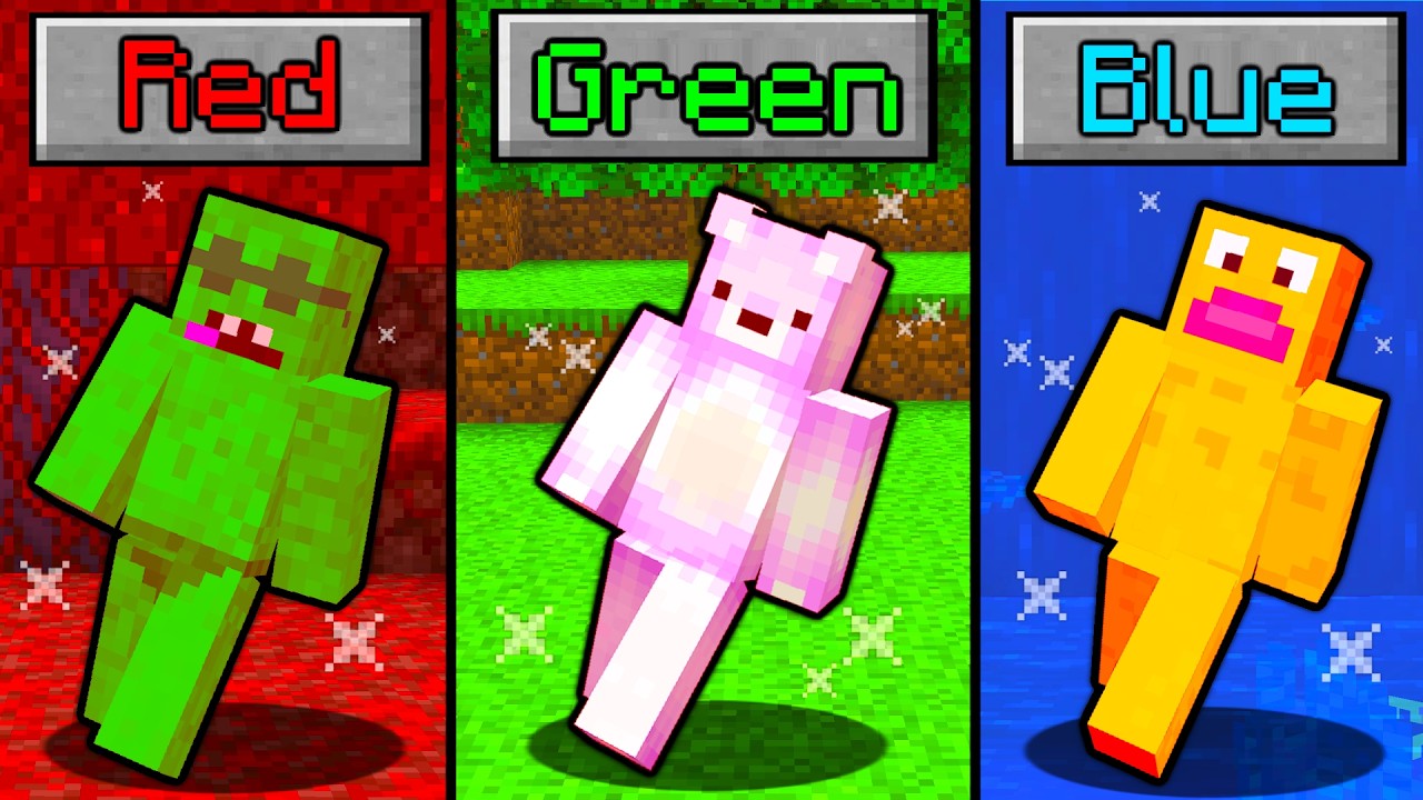 Minecraft, But You Can't Touch ANY COLOR...