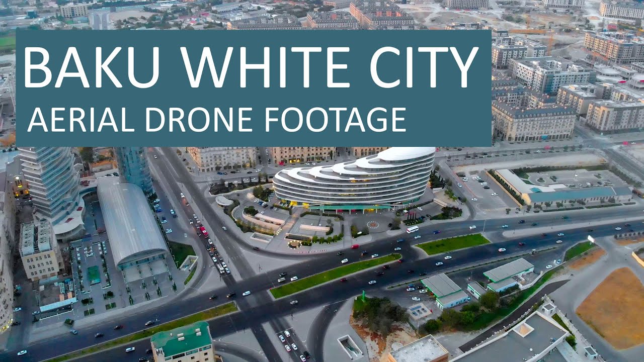 Baku White City - Aerial Drone Footage