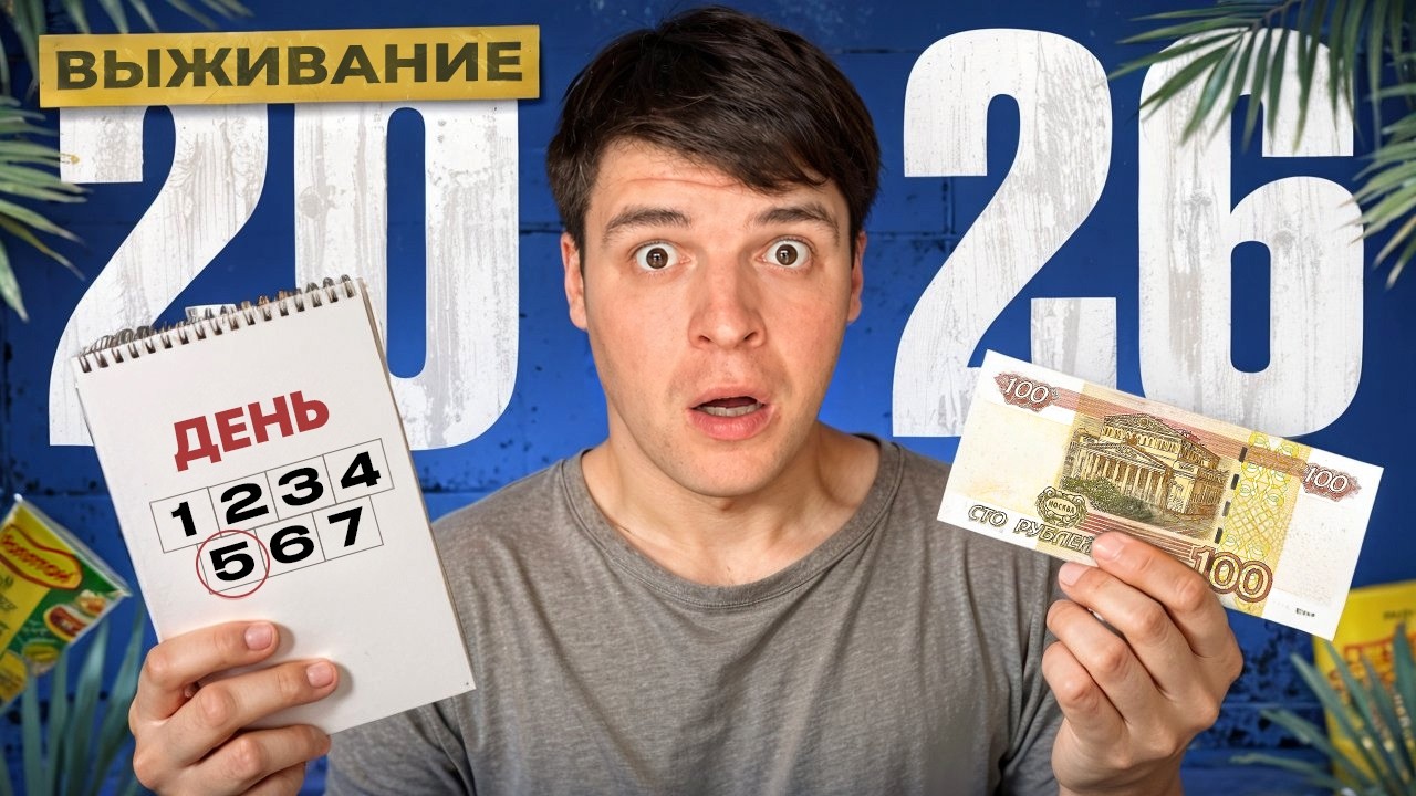ВЫЖИВАНИЕ 2026 - НЕДЕЛЯ НА 100 РУБЛЕЙ В ДЕНЬ