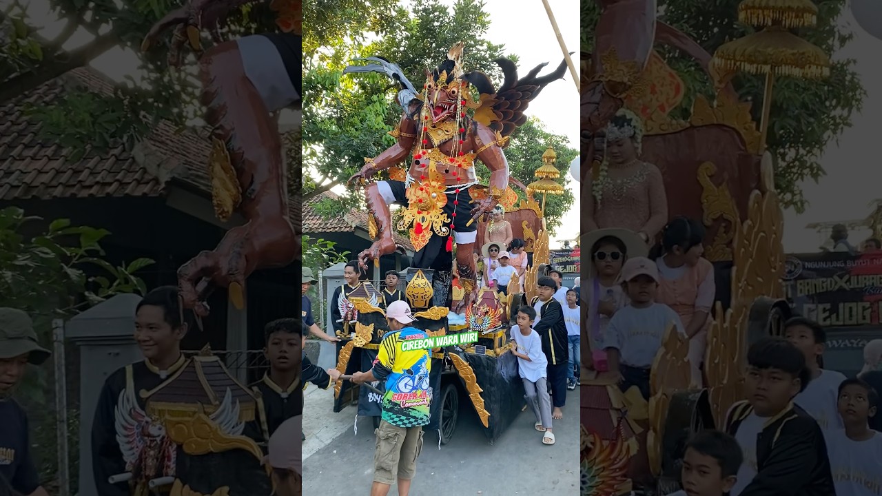MEMUKAU PENONTON❗️kereta kencana Ogoh-ogoh arak-arakan Palimanan timur 2025