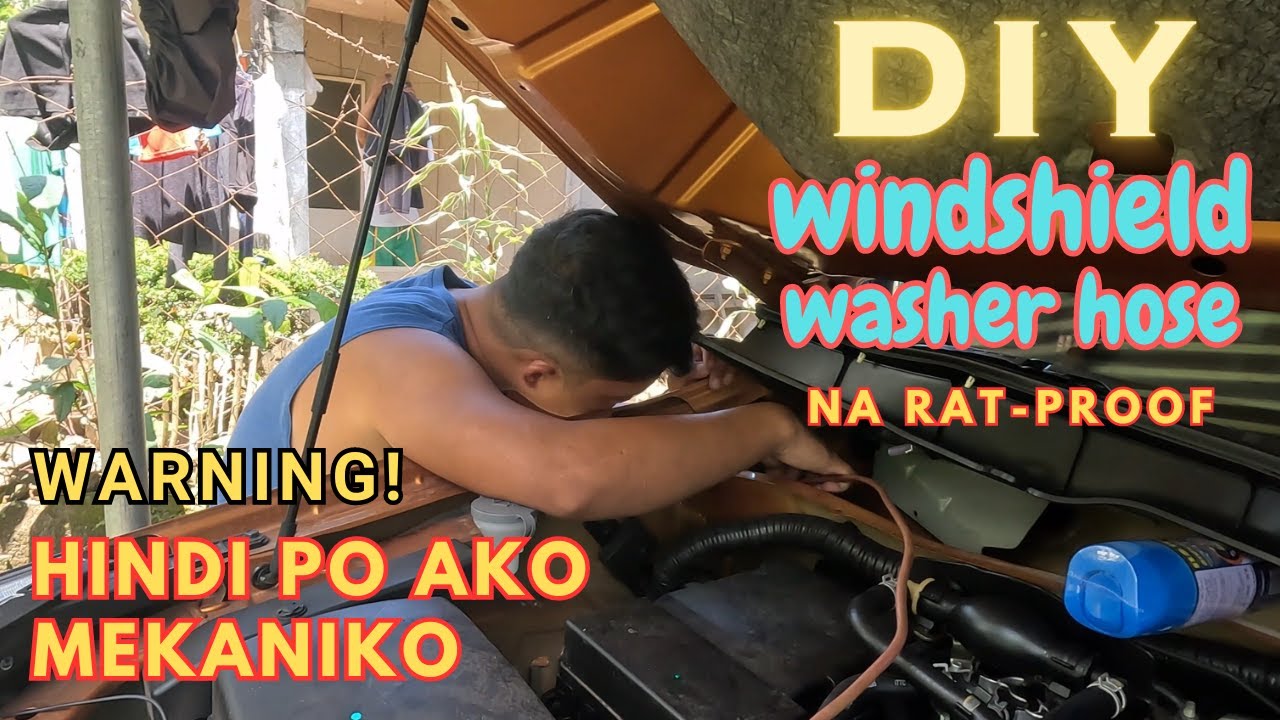 DIY Windshield Sprinkler Hose Replacement for Nissan Navara na Ratproof #navara #nissan  #car #diy