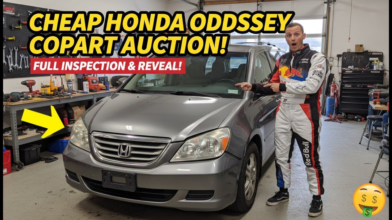 Покупка недорогой Honda Odyssey на аукционе Copart: полный осмотр и демонстрация.