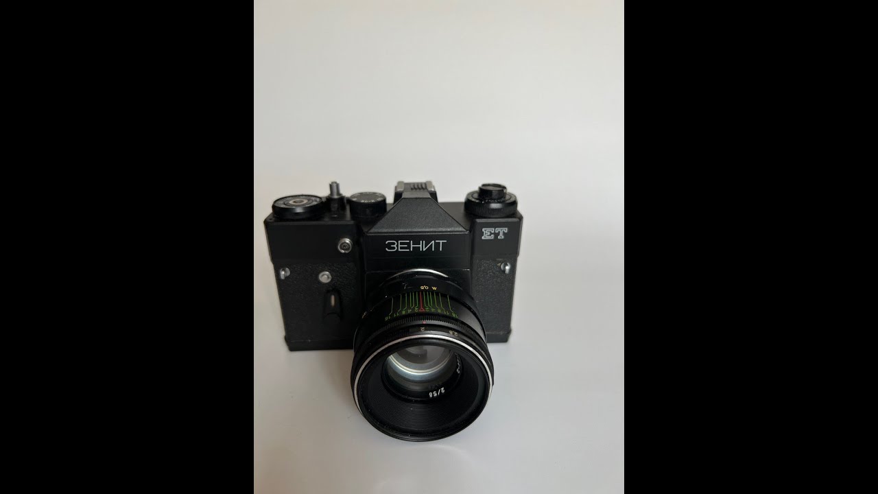 Vintage USSR ZENIT ET Зенит Lens Helios 44-2  2/58 Camera Tested