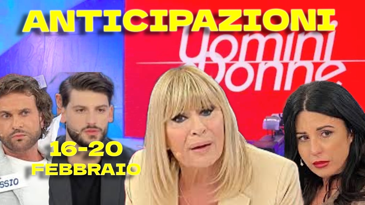 Uomini e Donne 16-20 febbraio 2026: confessione shock di Alessio, proposta in studio e rotture!