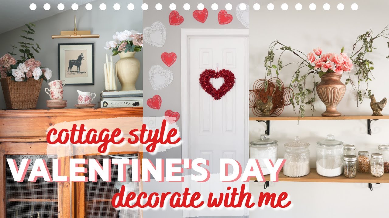 INEXPENSIVE Valentines Day Decorate With Me 2022 // Dollar Tree Valentines Day Decor Ideas
