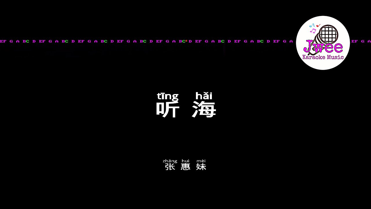 AMei 张惠妹 《听海》 Pinyin Lyrics 动态拼音歌词 4k
