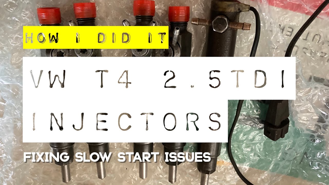 Replacing Diesel Injectors on my VW Transporter T4 2.5tdi AJT/ACV | Fix start issues & more power!
