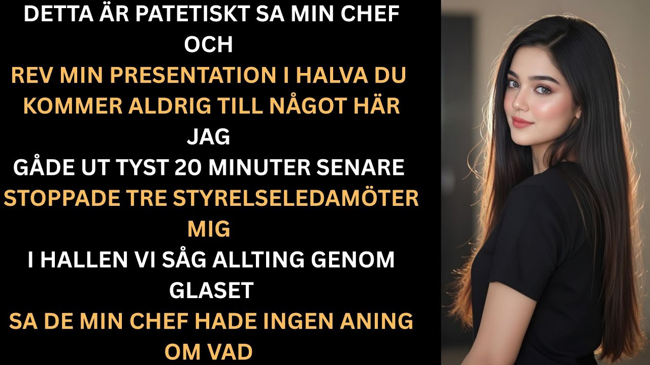 Min chef förnedrade min presentation styrelsen chockade honom