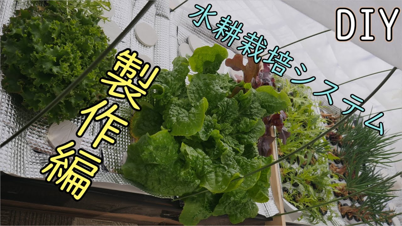 （自作）　流水式水耕栽培システム製作編（DIY）
