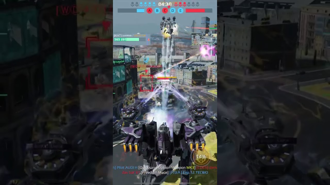 Teamwork despite janky targeting system | #warrobots War Robots | #newton #rook