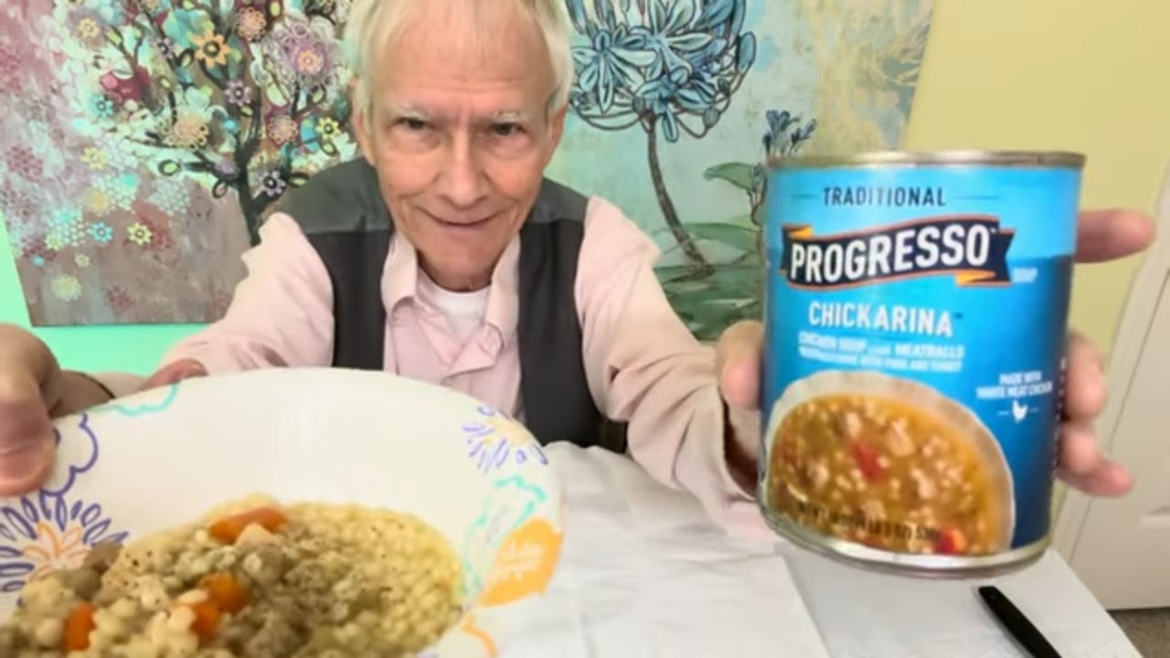 АСМР: Куриный суп «Прогрессо Чикарина» с фрикадельками!