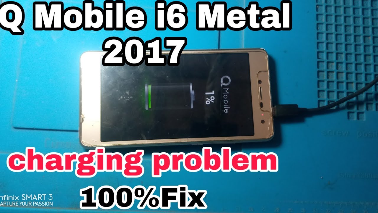 Q mobile i6 metal 2017 charging problem/ charging error//charge not conect