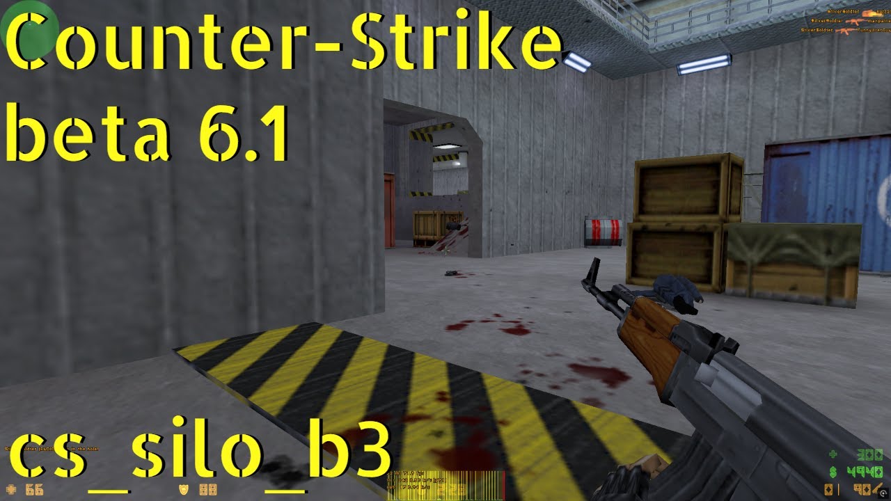 Counter-Strike beta 6.1 cs_silo_b3 онлайн-геймплей - январь 2026 года