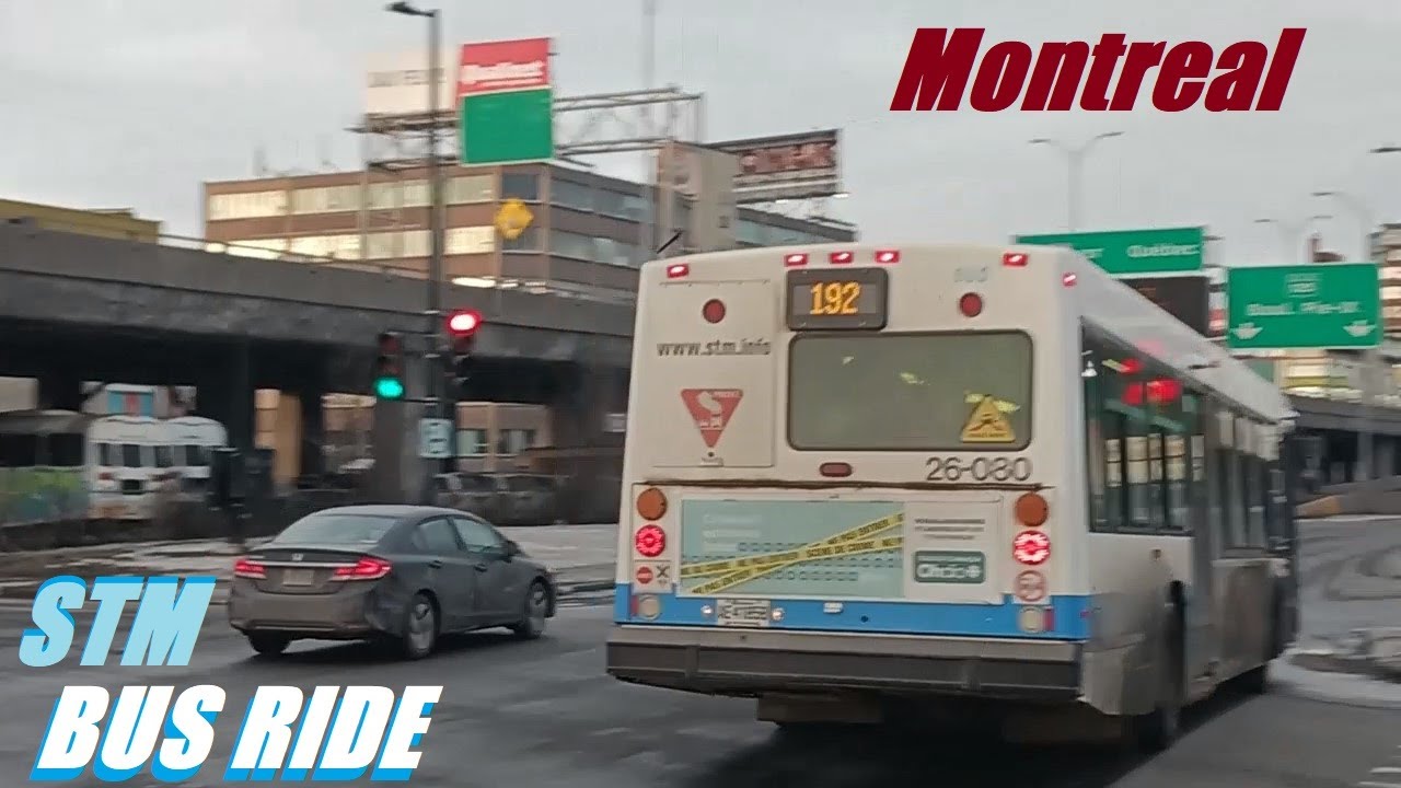 MONTREAL STM BUS RIDE WITH DRIVER FRIEND ON THE 192 CREMAZIE ROUTE