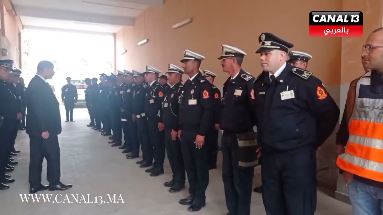 جانب من الترتيبات الأمنية بمدينة جرسيف لضمان أجواء آمنة بمناسبة رأس السنة الميلادية الجديدة