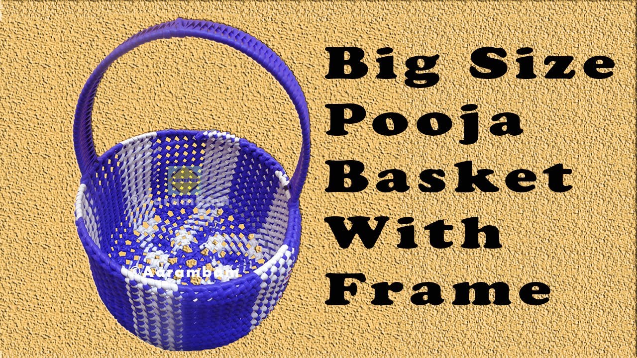 Poojai Koodai Tutorial with Frame, Basic Knot Pooja Basket Making Beginner Tutorial