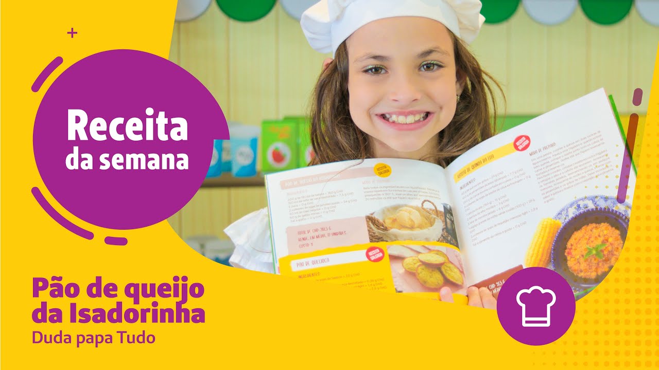 Receita saudável de Pão de queijo da Isadorinha da Duda Papa Tudo