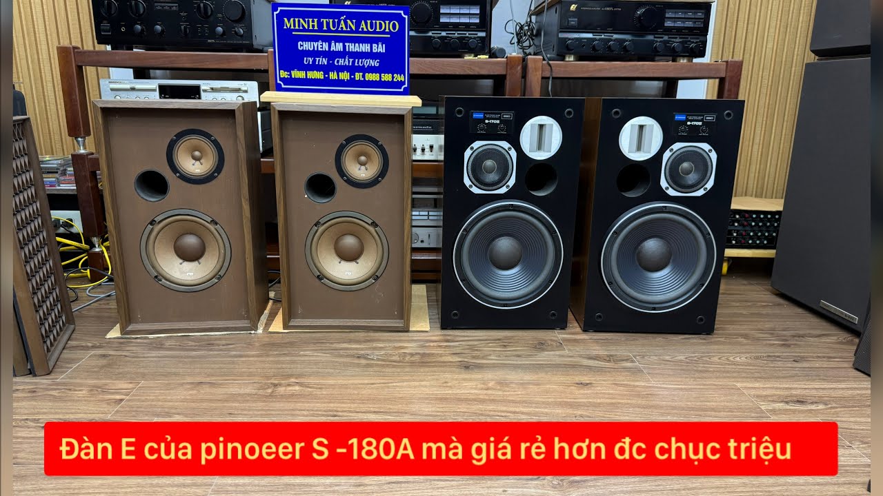 Loa nhỏ nhưng có võ ,PIONEER S-170ll bass 25 côn kép |PIONEER CS 33A bass 20 màng FB , nge hay bầy 