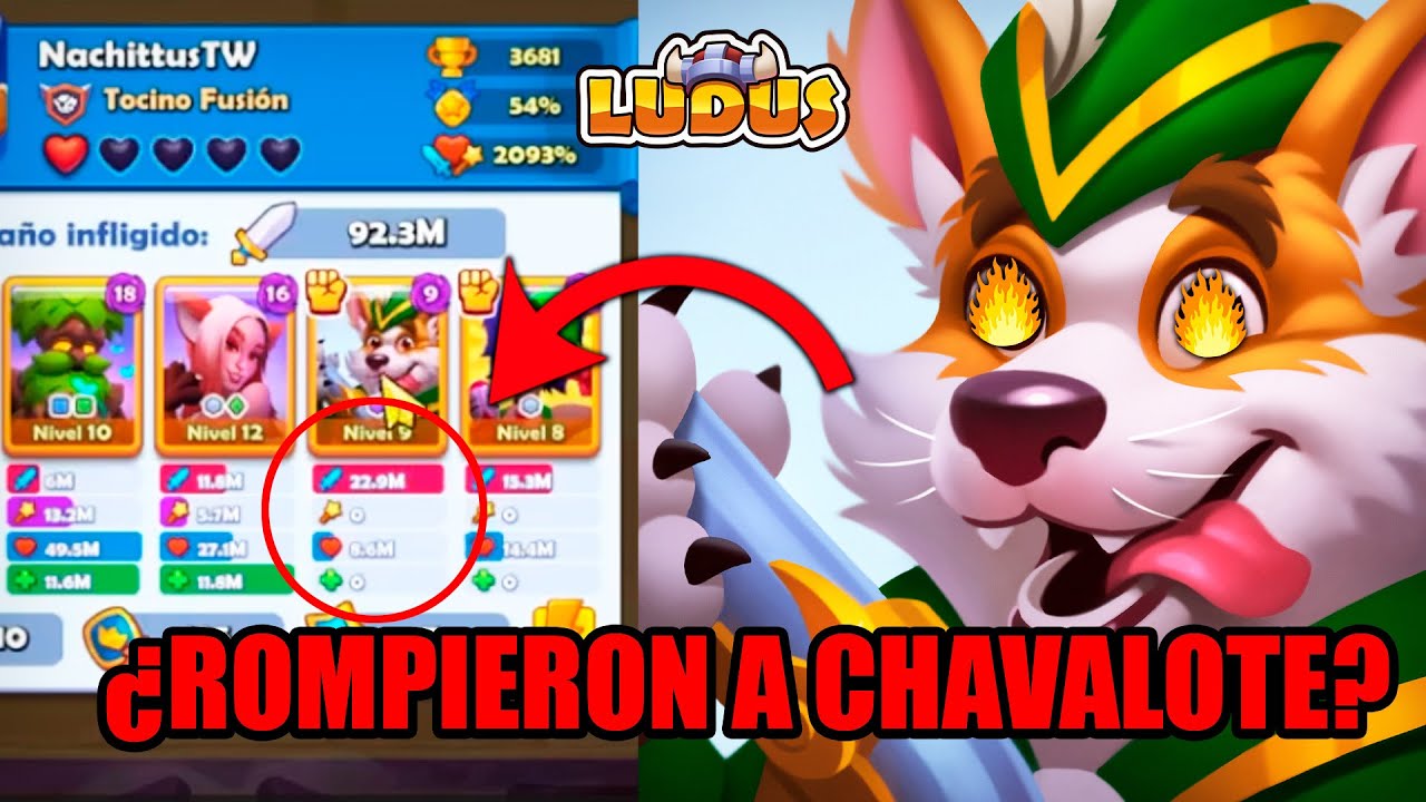 ¡CHAVALOTE BUFFEADO! 🔥 2 MAZOS META con y sin Astrales en Ludus Merge Arena PvP