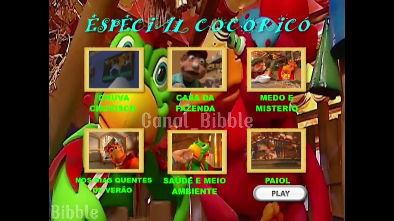 🦜MENU-DVD: Especial Cocoricó •