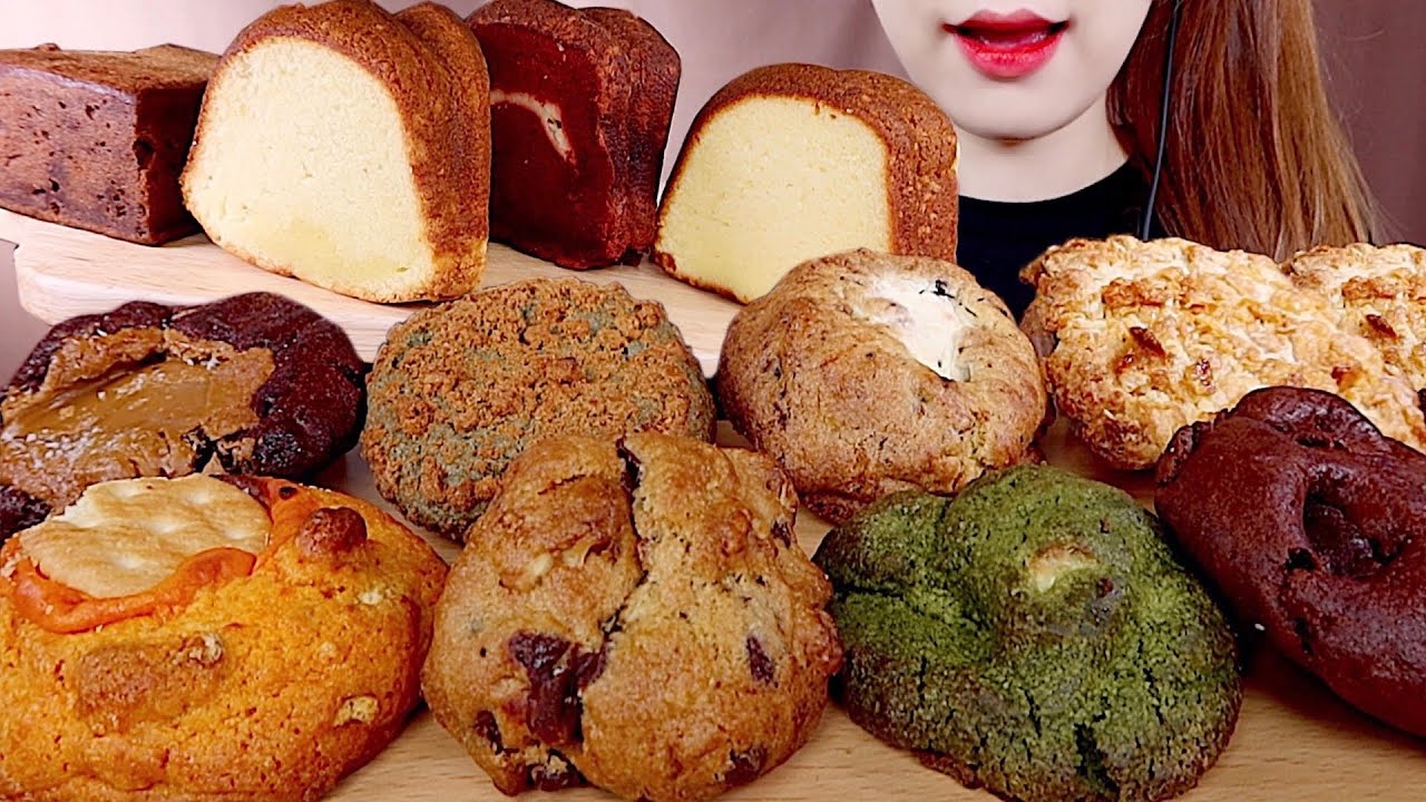 ASMR 꾸덕꾸덕 수제쿠키🍪 위드그레텔 쿠키, 파운드케이크 먹방 COOKIES, POUND CAKES MUKBANG eating sounds