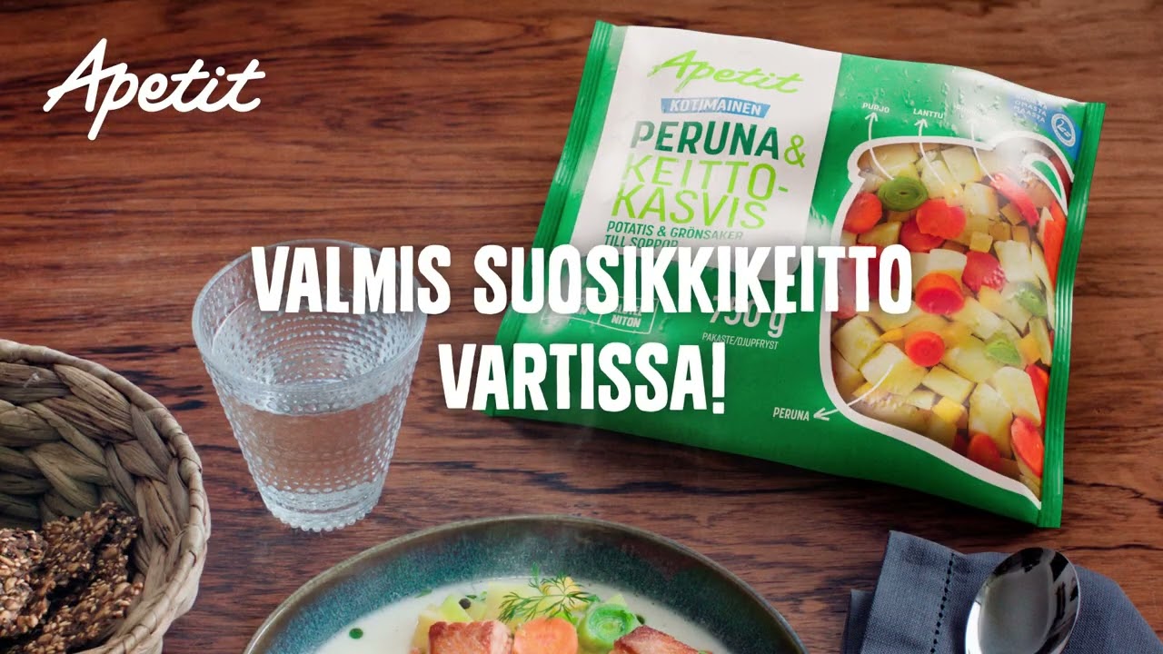 Apetit peruna ja keittokasvis syksykampanjan mainosvideo