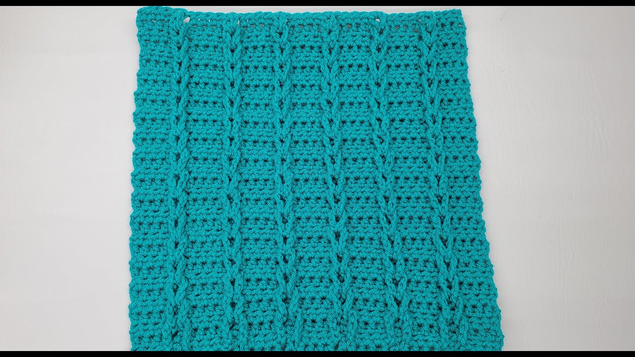 Block 1 of 2021 Directional Sampler Afghan | Easy Crochet Block | Block 1