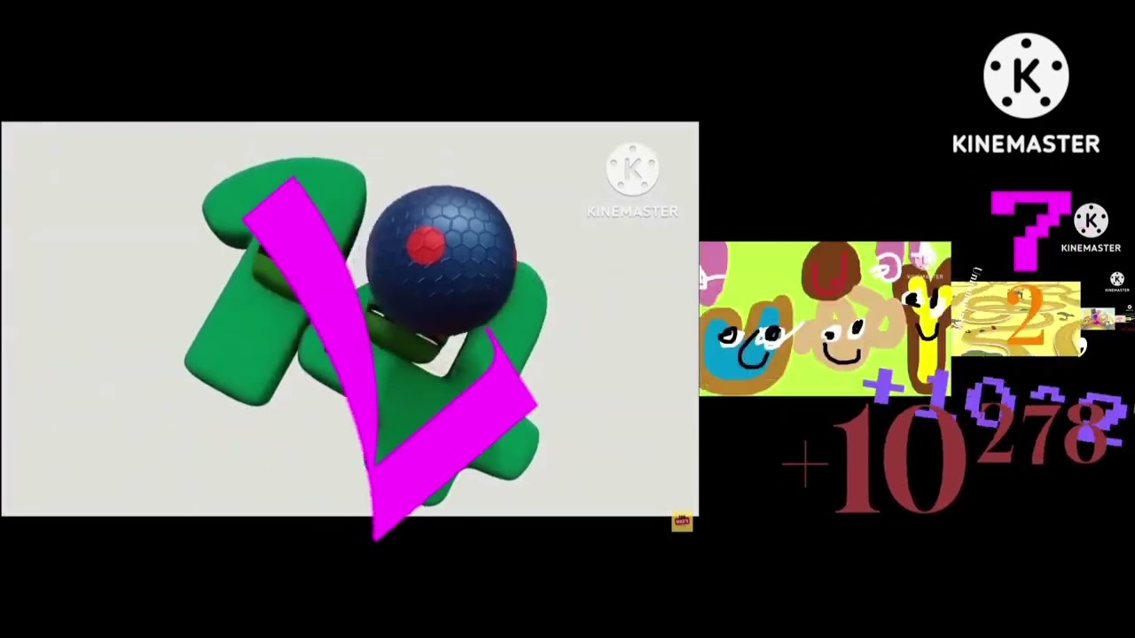 Numbefs 0 to Quattuornonagintillion in cartoons