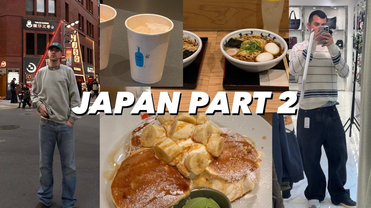Tokio Vlog Part 2 - more Matcha, Vintage Shops, Sightseeing & Skincare Routine⎪Jannik Stutzenberger