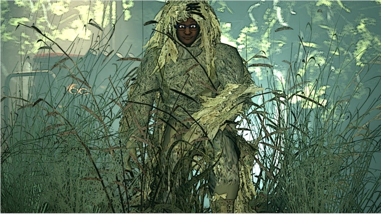 Just a Claudette in tall grass