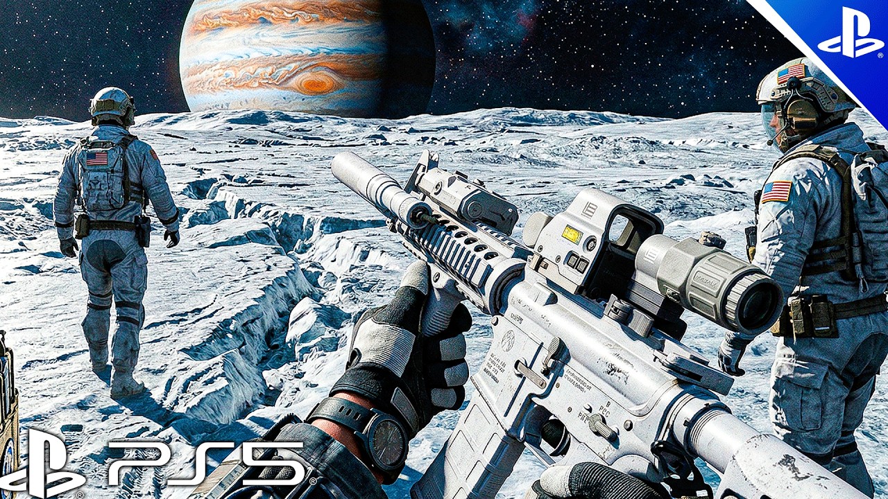 Tactical Invasion on Jupiter's Moon. Realistic Immersive ULTRA Graphics Gameplay Call of Duty