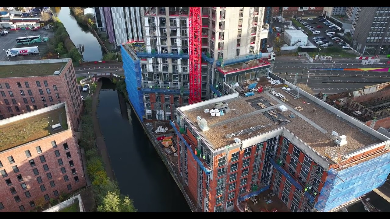 Affinity Living Lancaster Wharf Construction Drone Footage - December 2024
